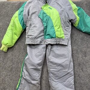 VTG Mens L Arctic Cat Jacket Pants Snowmobile Ski Suit Articwear Made is USA